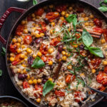 Baked Rice Puttanesca with Basil Aioli