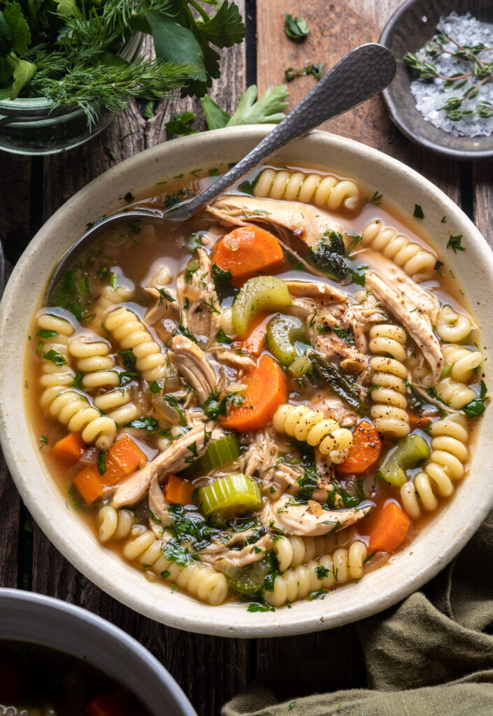 Fresh Herb Chicken Noodle Soup