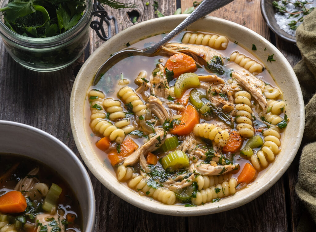Fresh Herb Chicken Noodle Soup