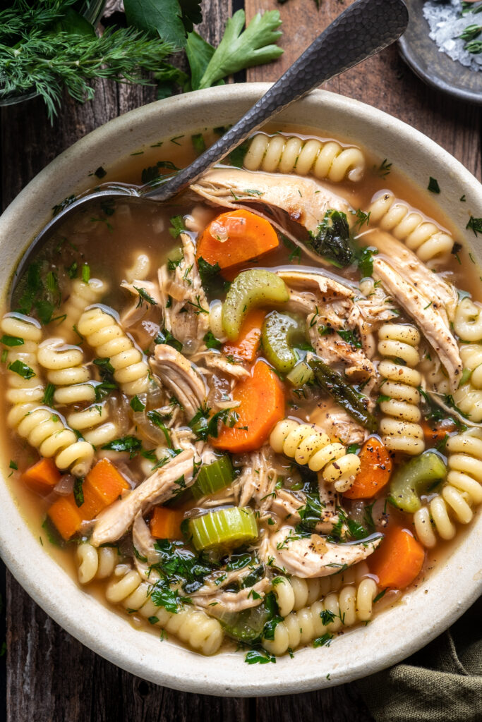 Fresh Herb Chicken Noodle Soup