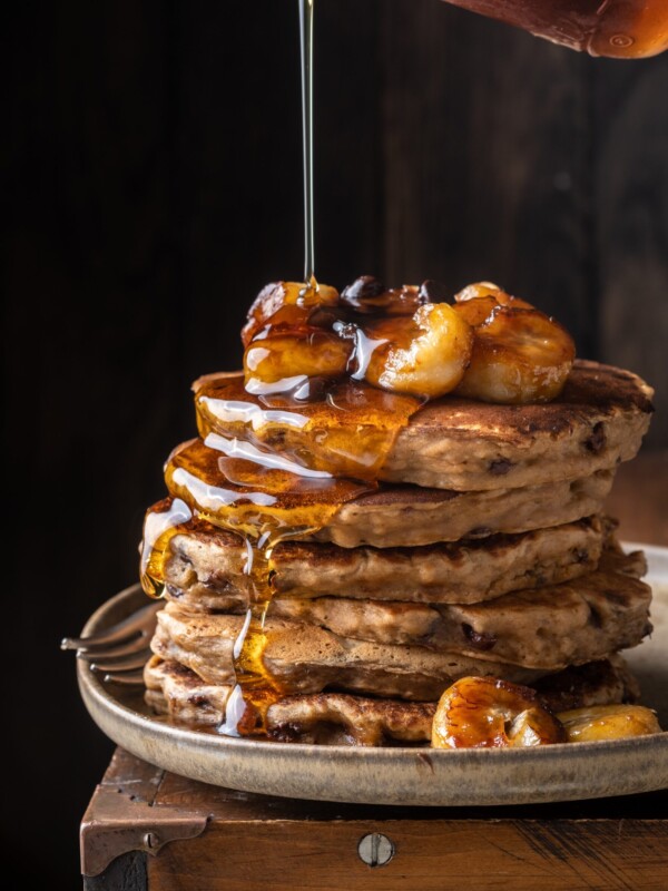 Caramelized Banana Coffee Pancakes