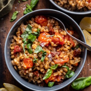 one pot sun dried tomato farro