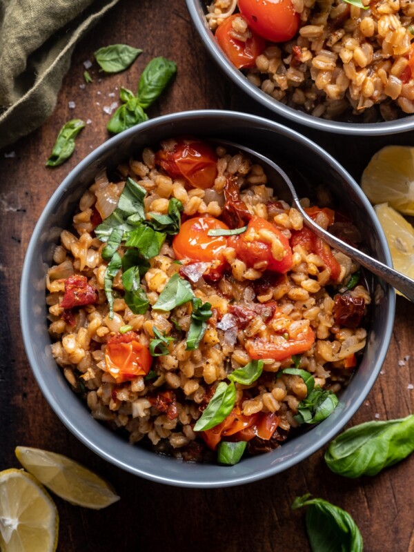 one pot sun dried tomato farro
