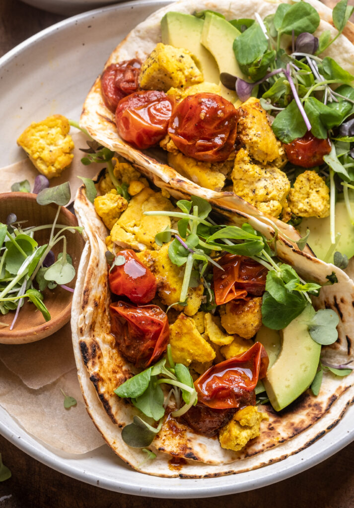 Scrambled Tofu Breakfast Tacos