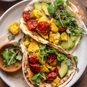 Scrambled Tofu Breakfast Tacos