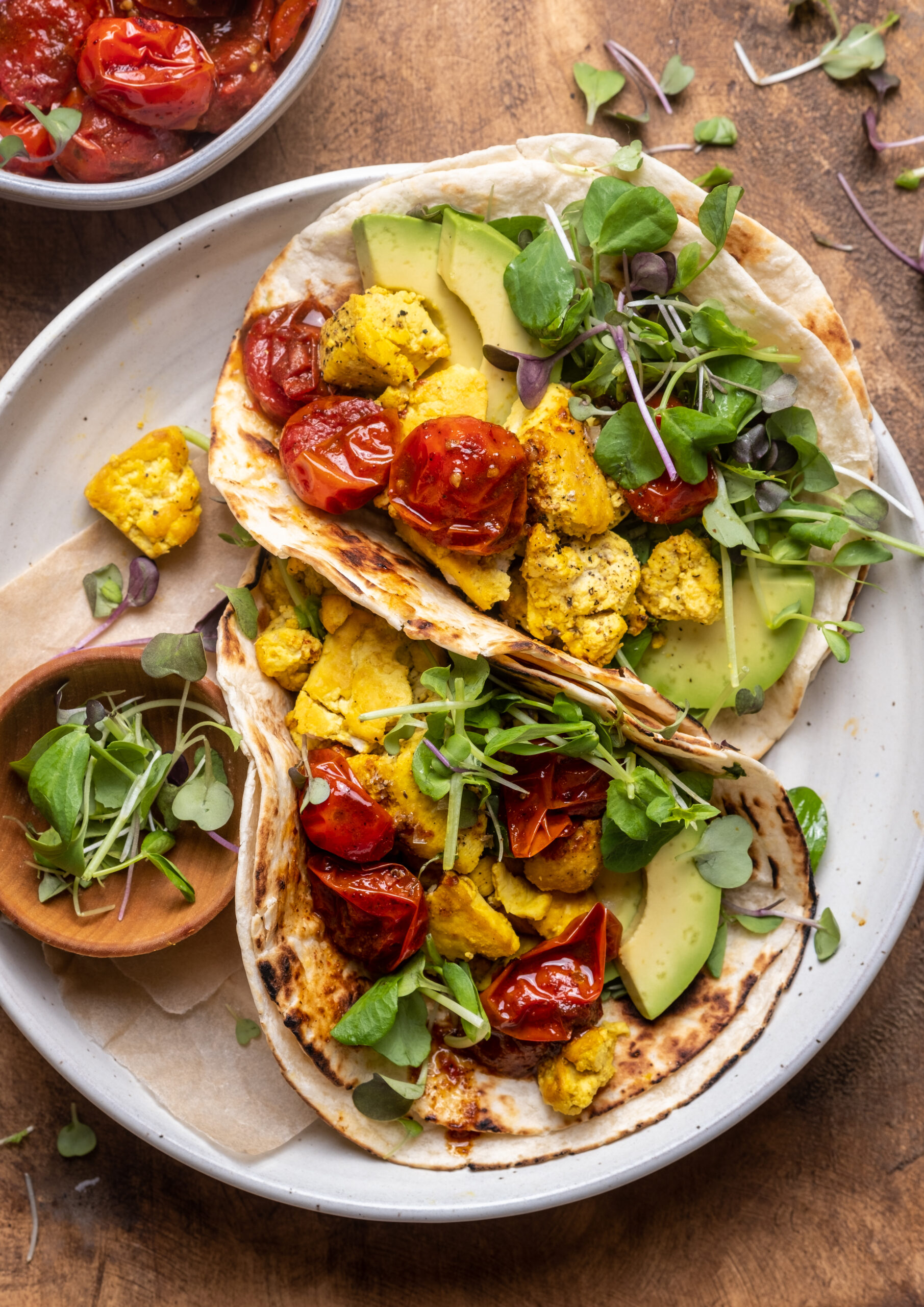 Scrambled Tofu Breakfast Tacos