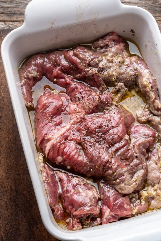 Grilled Skirt Steak with Lemon Herb Couscous Salad