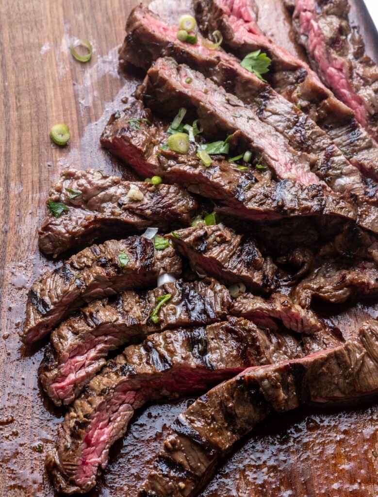 Grilled Skirt Steak with Lemon Herb Couscous Salad