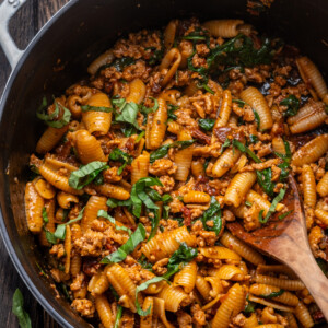 One Pot Tuscan Turkey Pasta