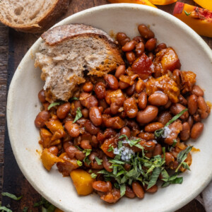 Chipotle Peach Baked Beans