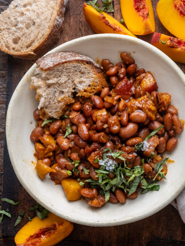 Chipotle Peach Baked Beans