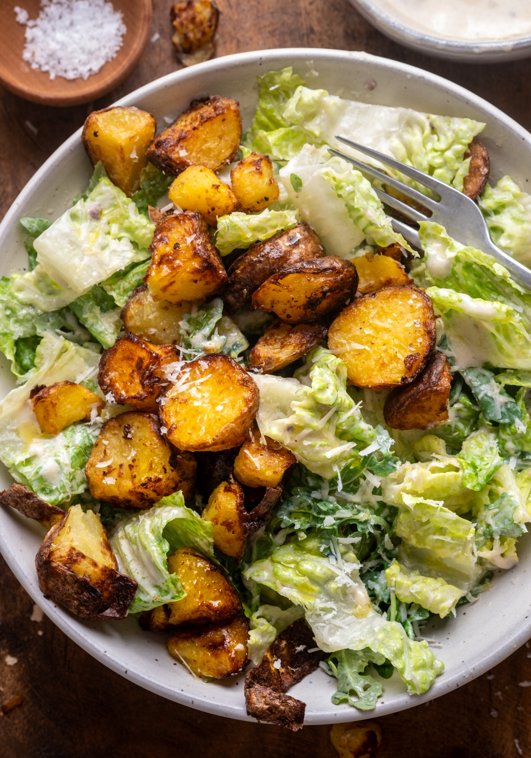 Crispy Potato Caesar Salad