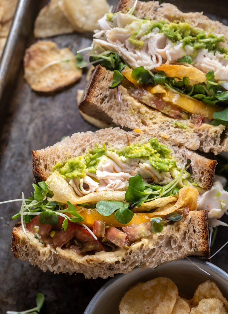 Honey Mustard Turkey Avocado Sandwich