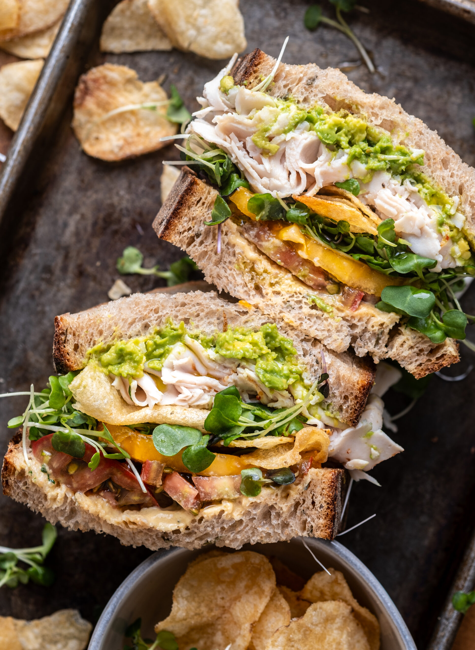 Honey Mustard Turkey Avocado Sandwich