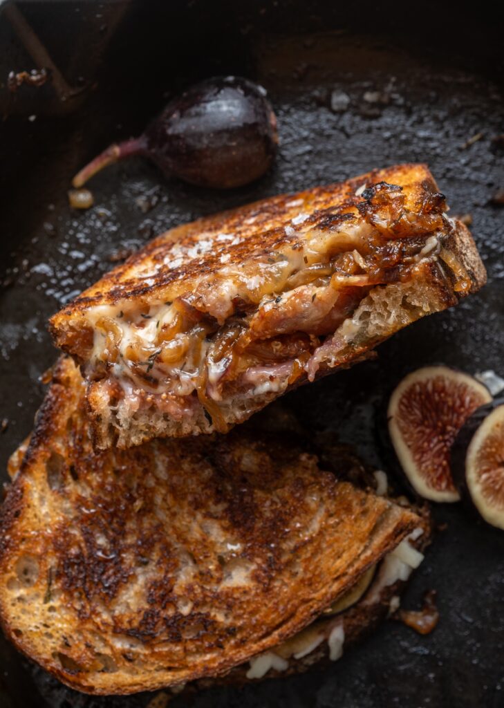 Fig, Bacon & Caramelized Onion Grilled Cheese