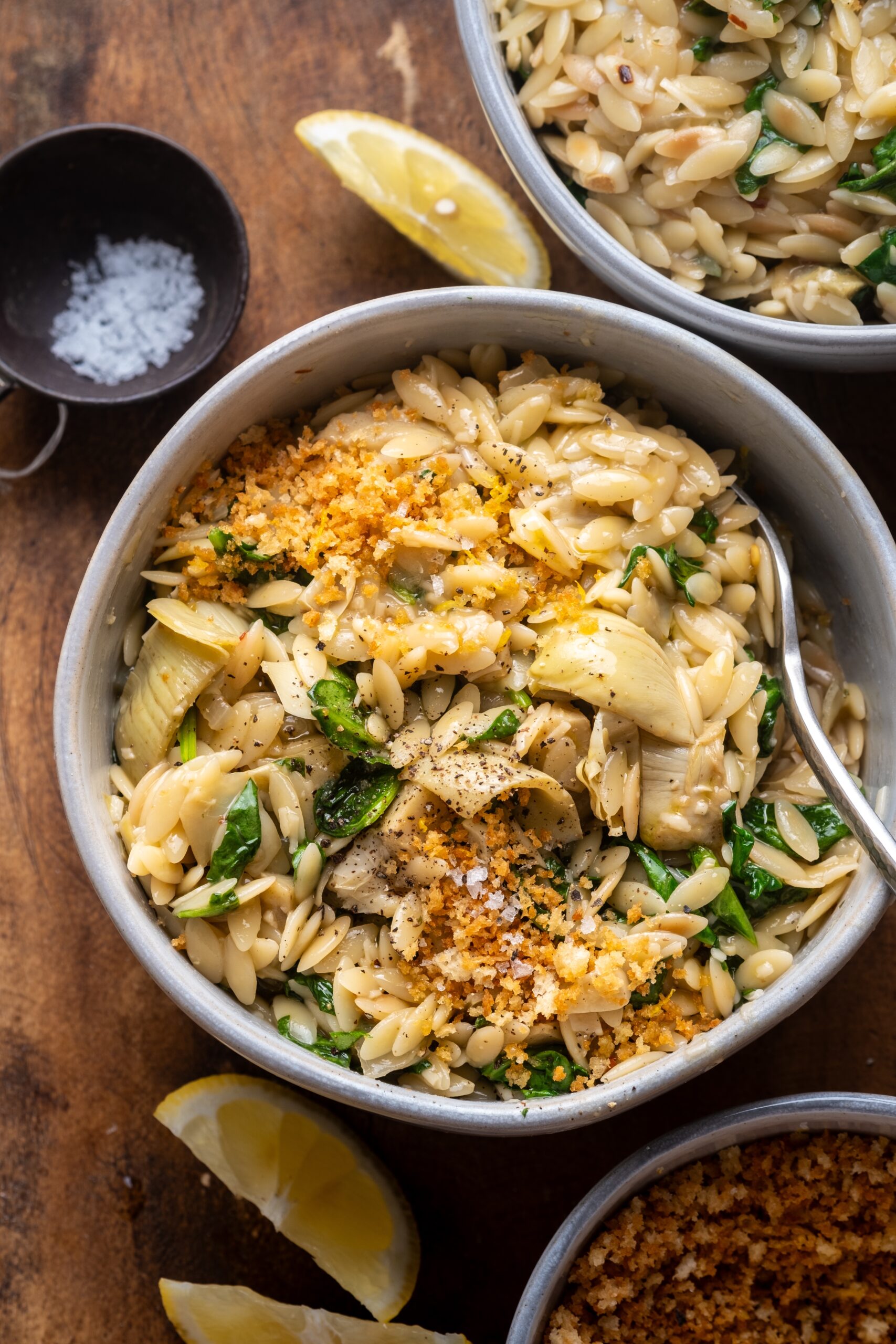 Spinach Artichoke Orzo