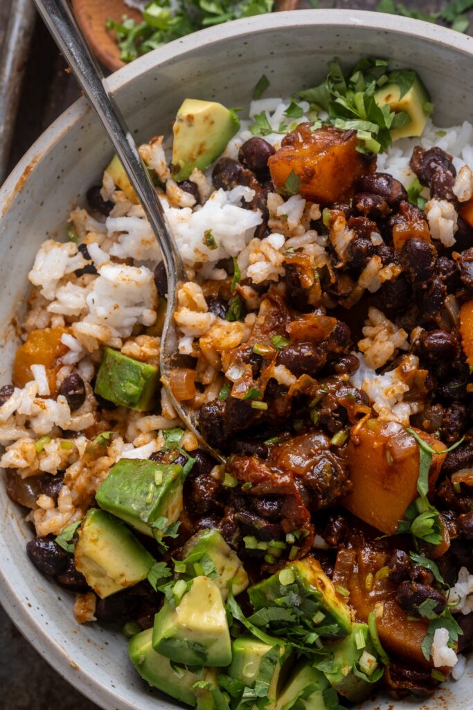 Chipotle Roasted Butternut Squash and Black Beans