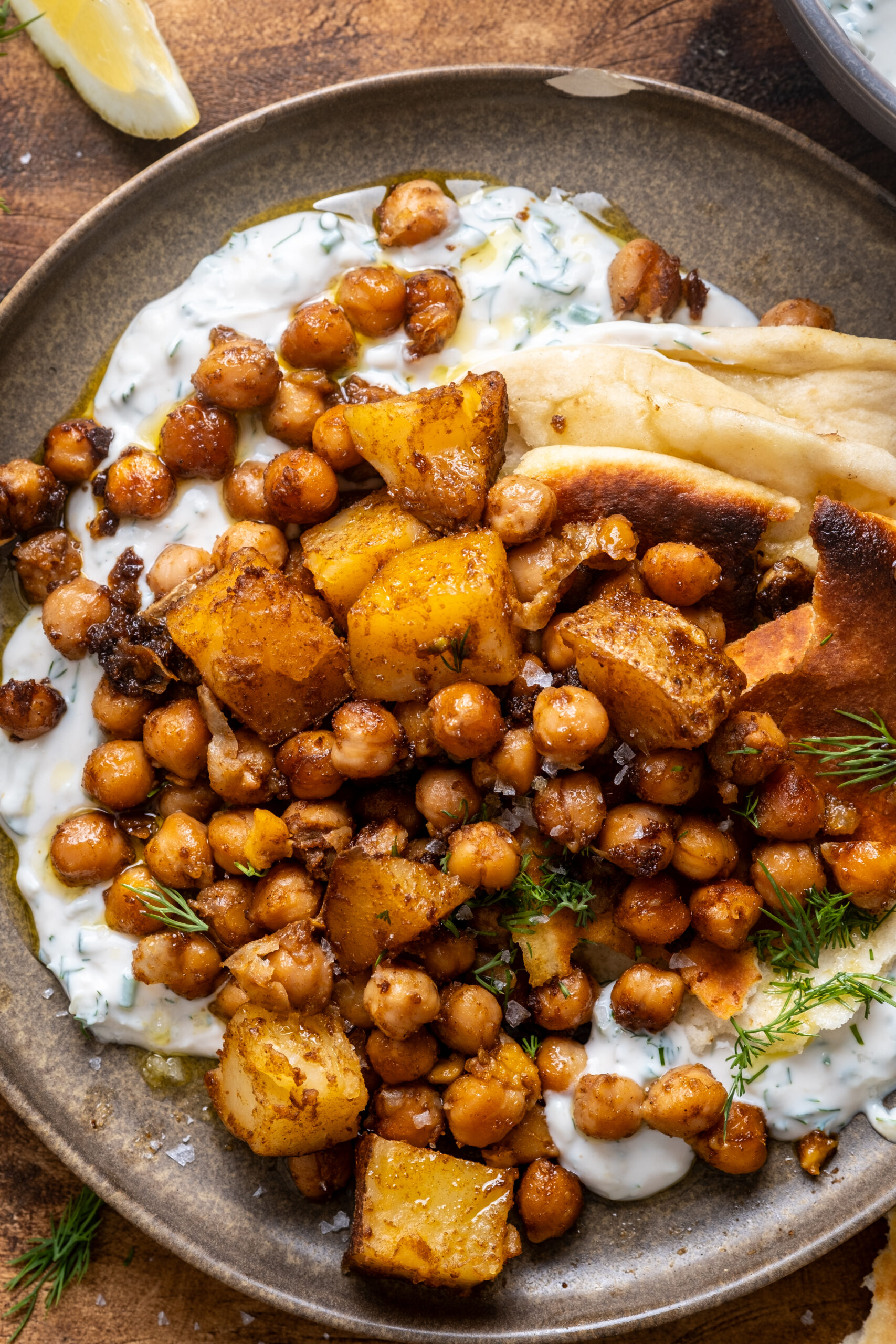 Falafel-Spiced Chickpeas & Potatoes