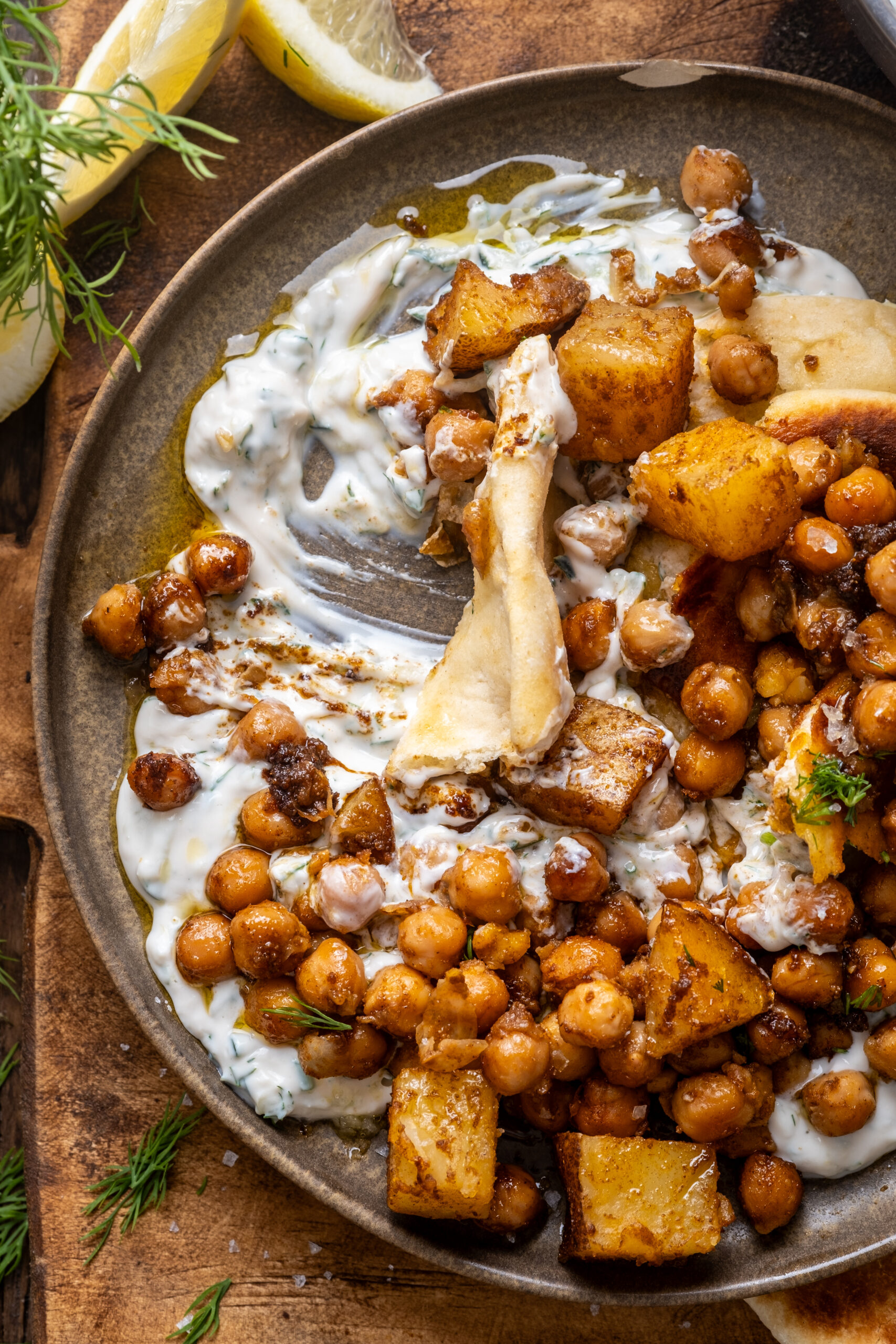 Falafel-Spiced Chickpeas & Potatoes