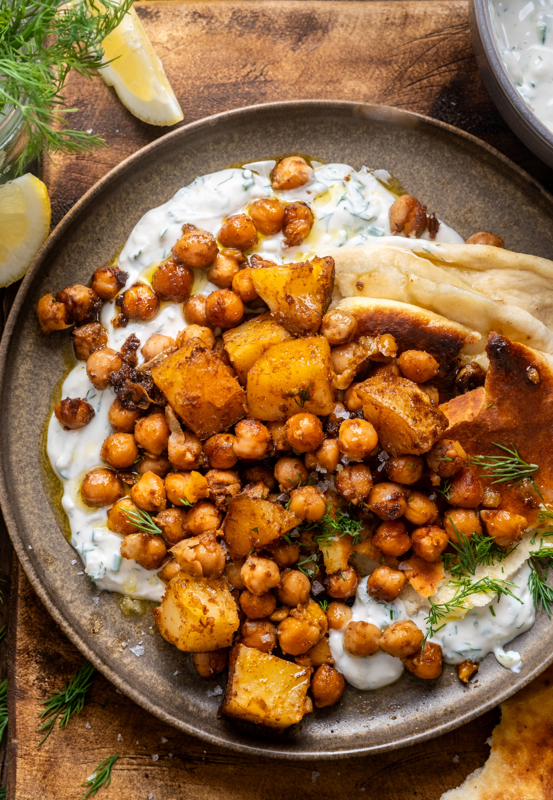 falafel spiced chickpeas and potatoes