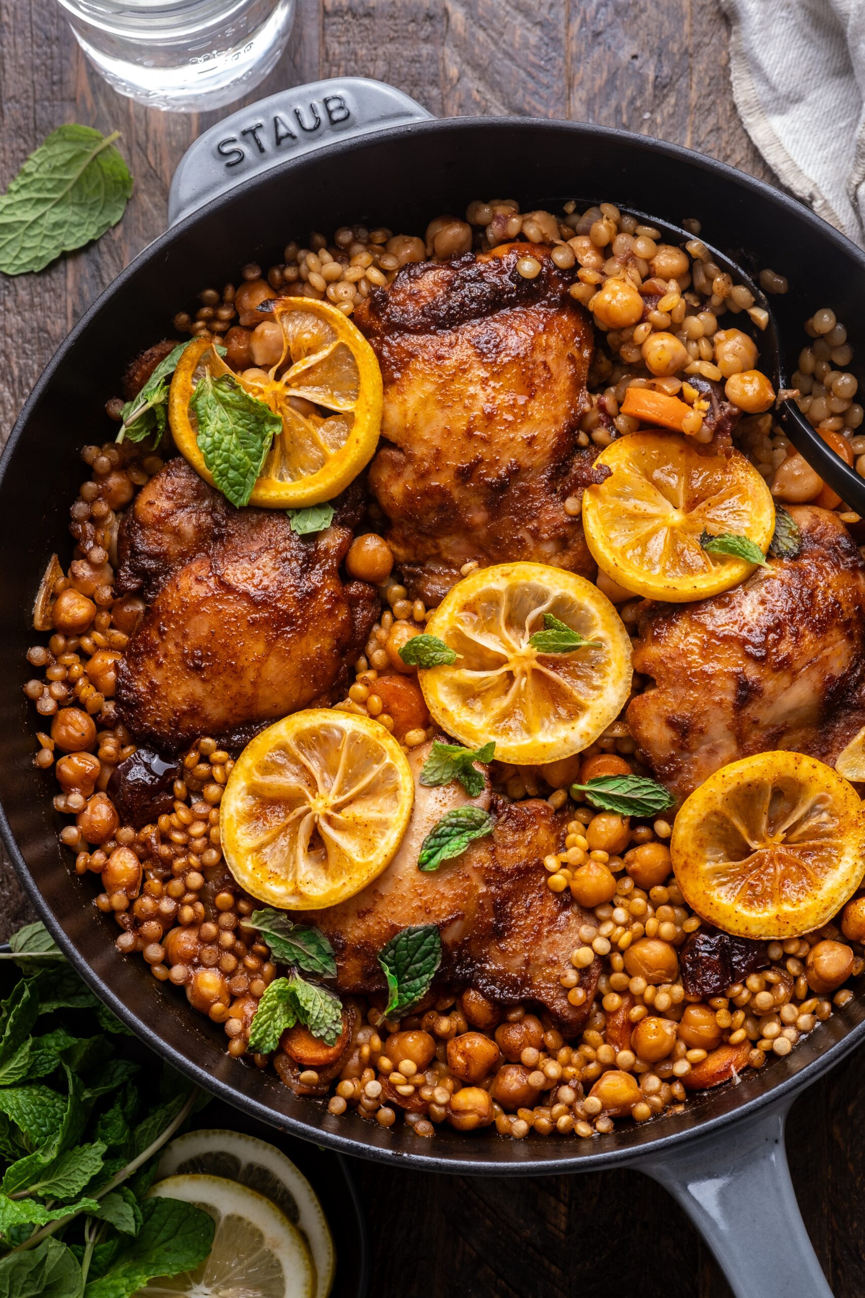 Moroccan-Spiced Chicken and Couscous Skillet