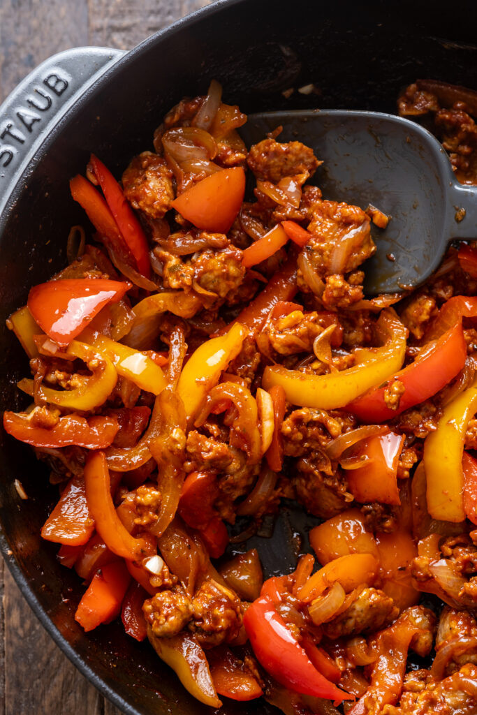 Sweet Pepper and Sausage Pasta