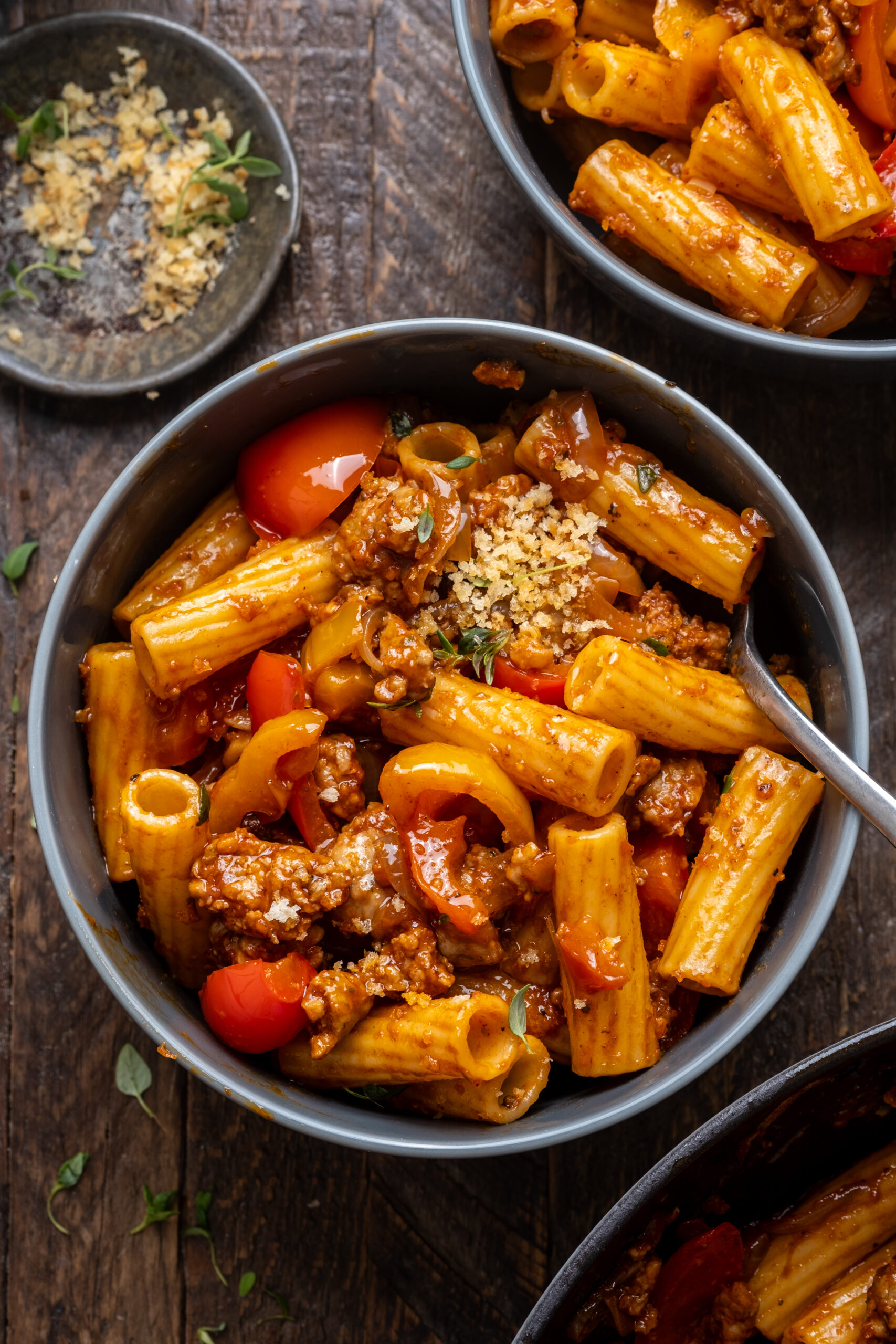 Sweet Pepper and Sausage Pasta