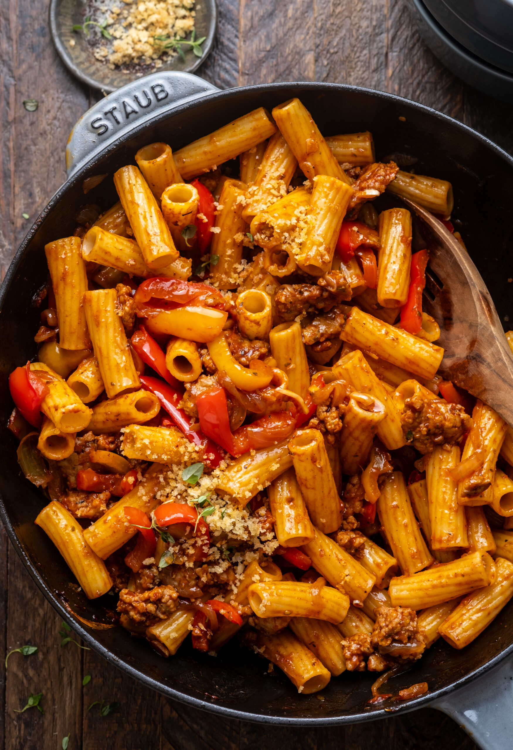Sweet Pepper and Sausage Pasta