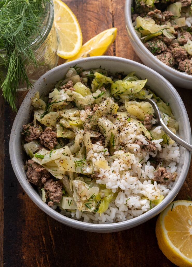 Greek Cabbage Roll Bowls