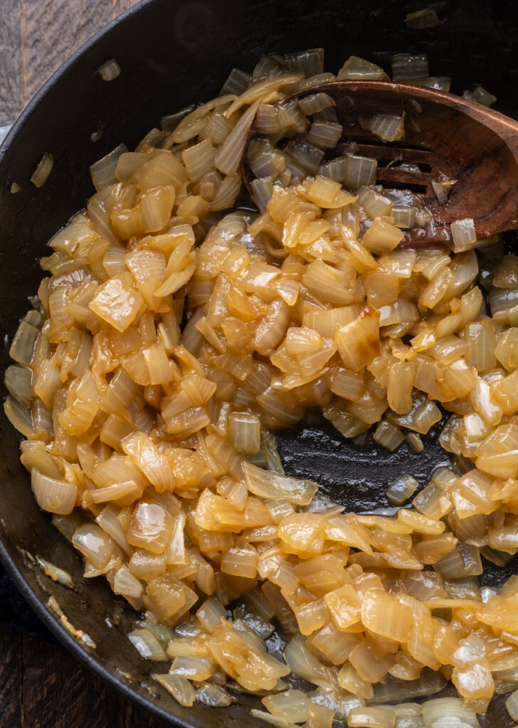 Jammy Onion and Miso Beans