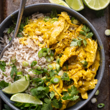 Turmeric Chicken with Black Pepper Rice