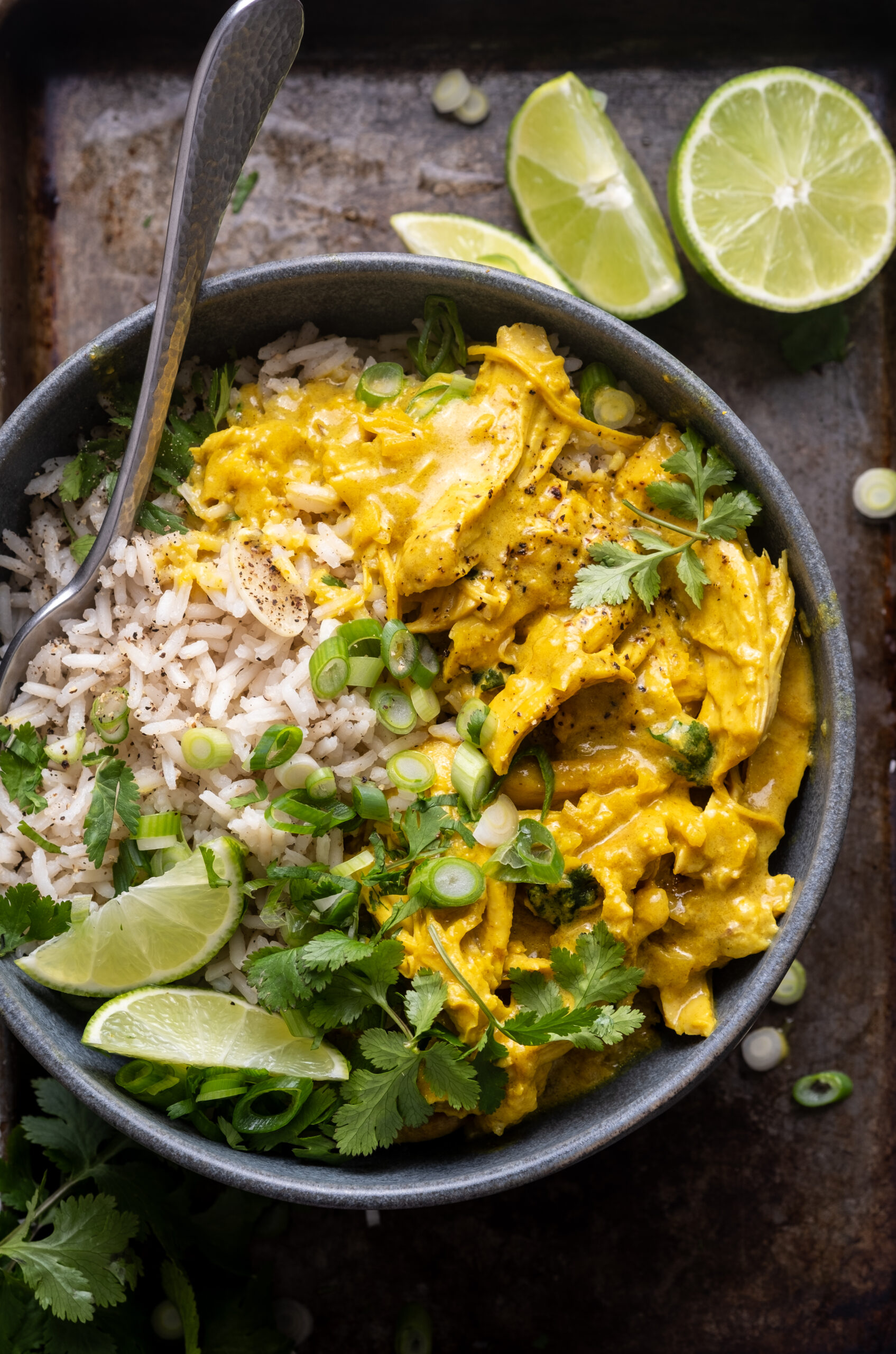 Turmeric Chicken With Black Pepper Rice
