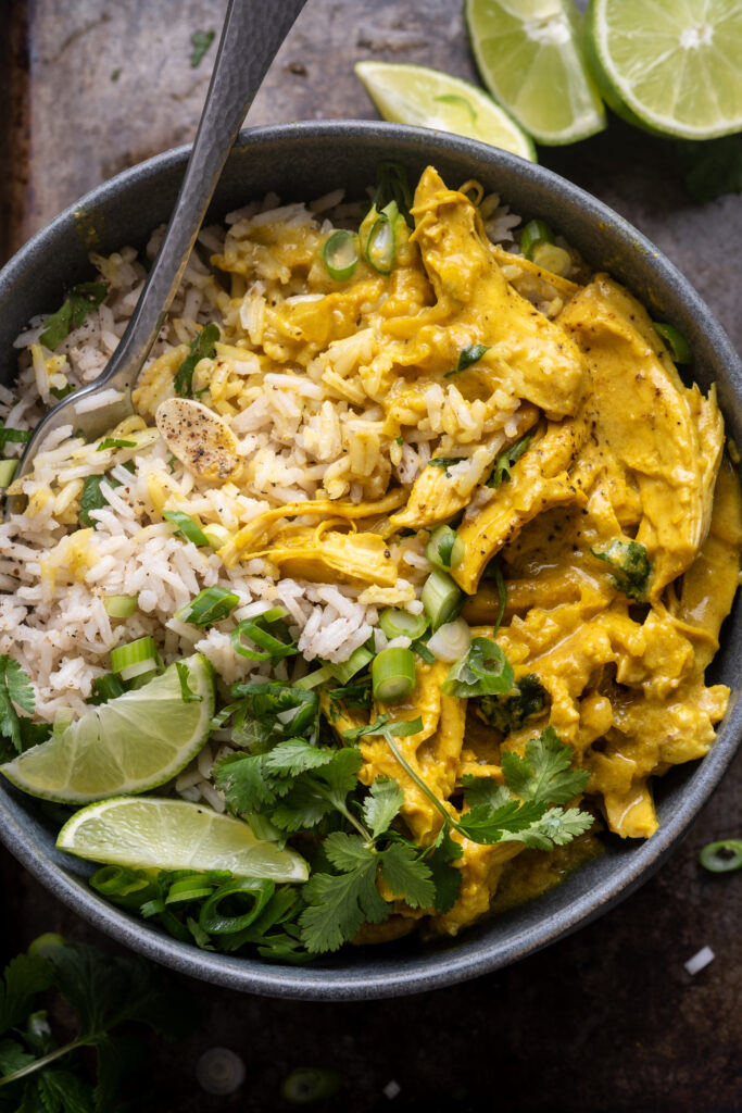 Turmeric Chicken With Black Pepper Rice