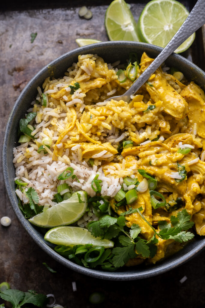 Turmeric Chicken With Black Pepper Rice