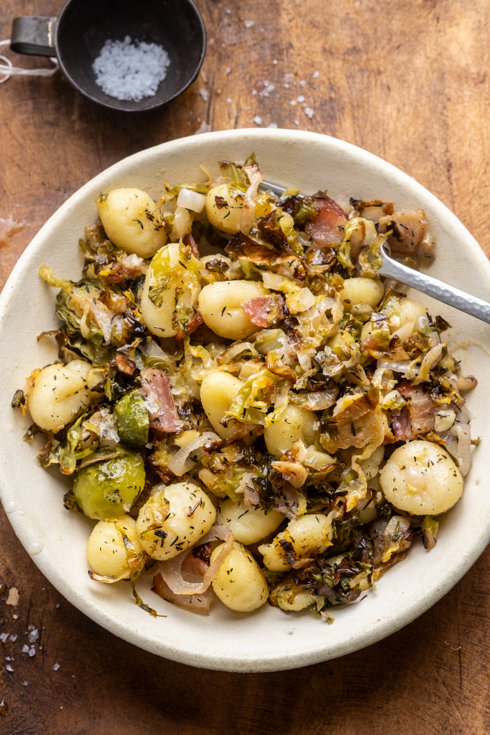 Sheet Pan Gnocchi with Brussel Sprouts and Bacon
