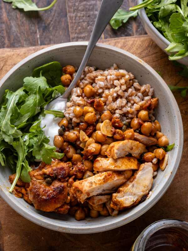 Sheet Pan Sun-dried tomato chicken and chickpeas