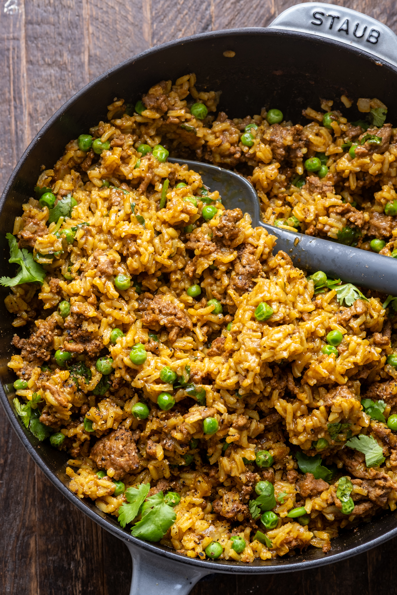 One Pot Curry Beef and Rice