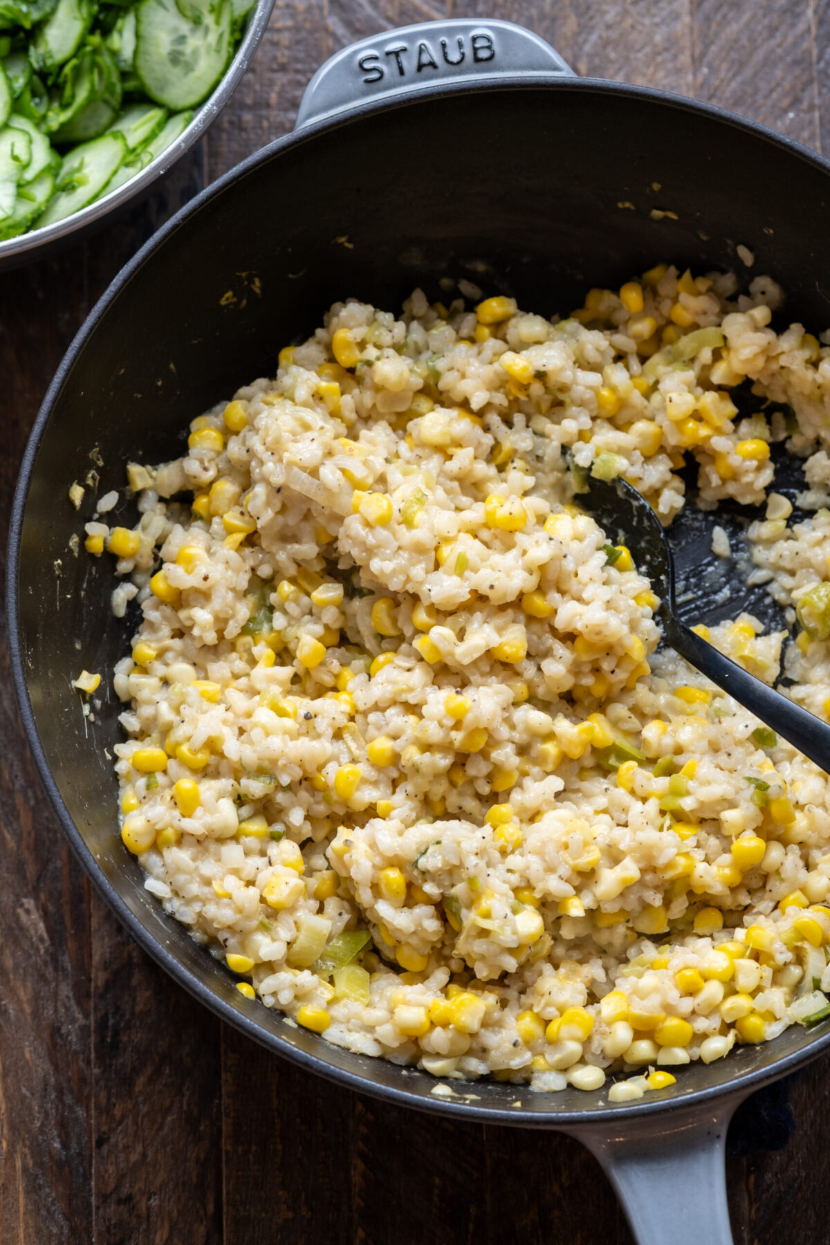 Miso Salmon Bites with Corn Rice