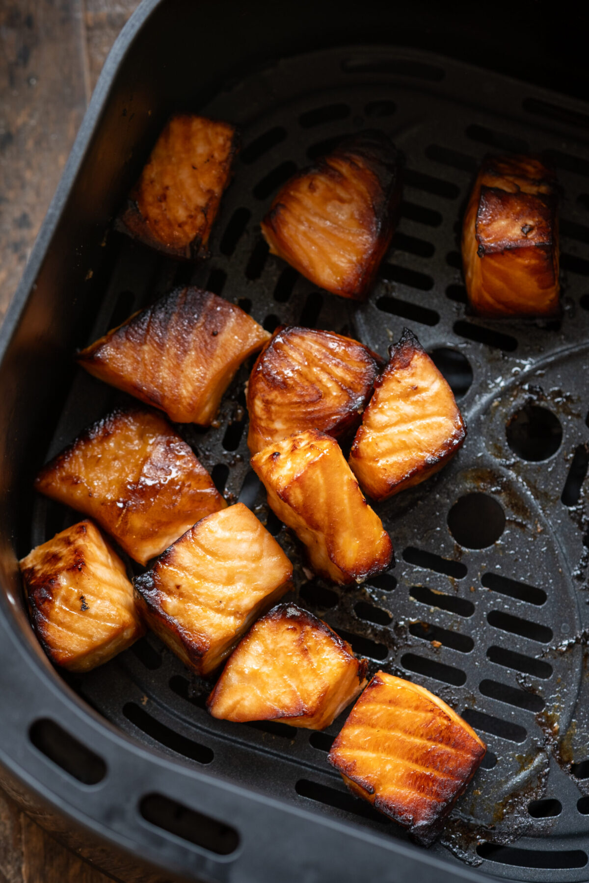 Miso Salmon Bites with Corn Rice