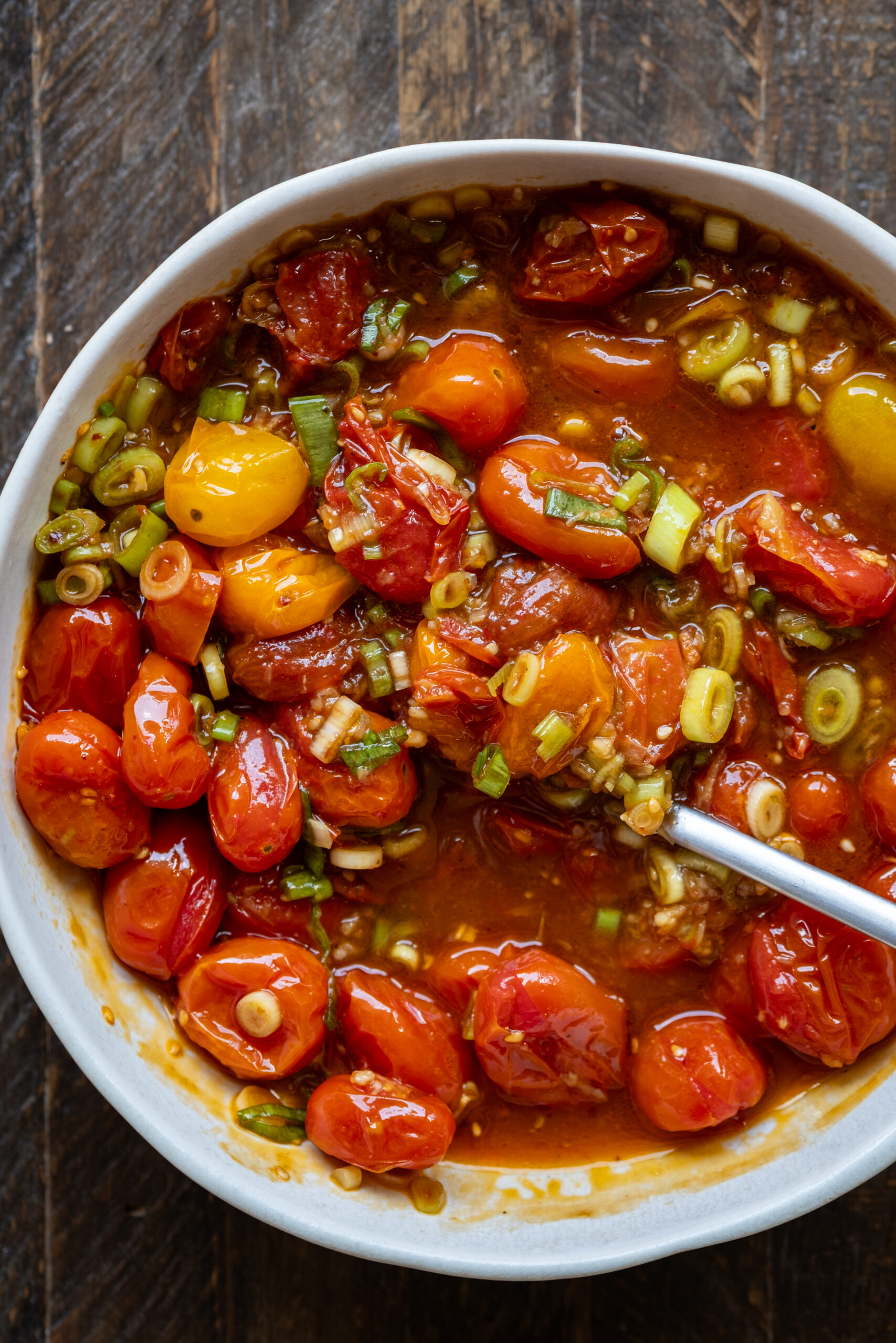 Cold Soy-Marinated Tomato Noodles