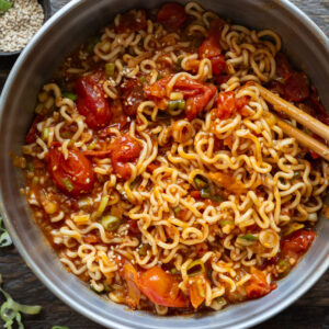 Cold Soy Marinated Tomato Noodles