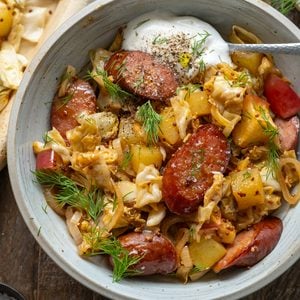 Cabbage and Sausage Sheet Pan-5