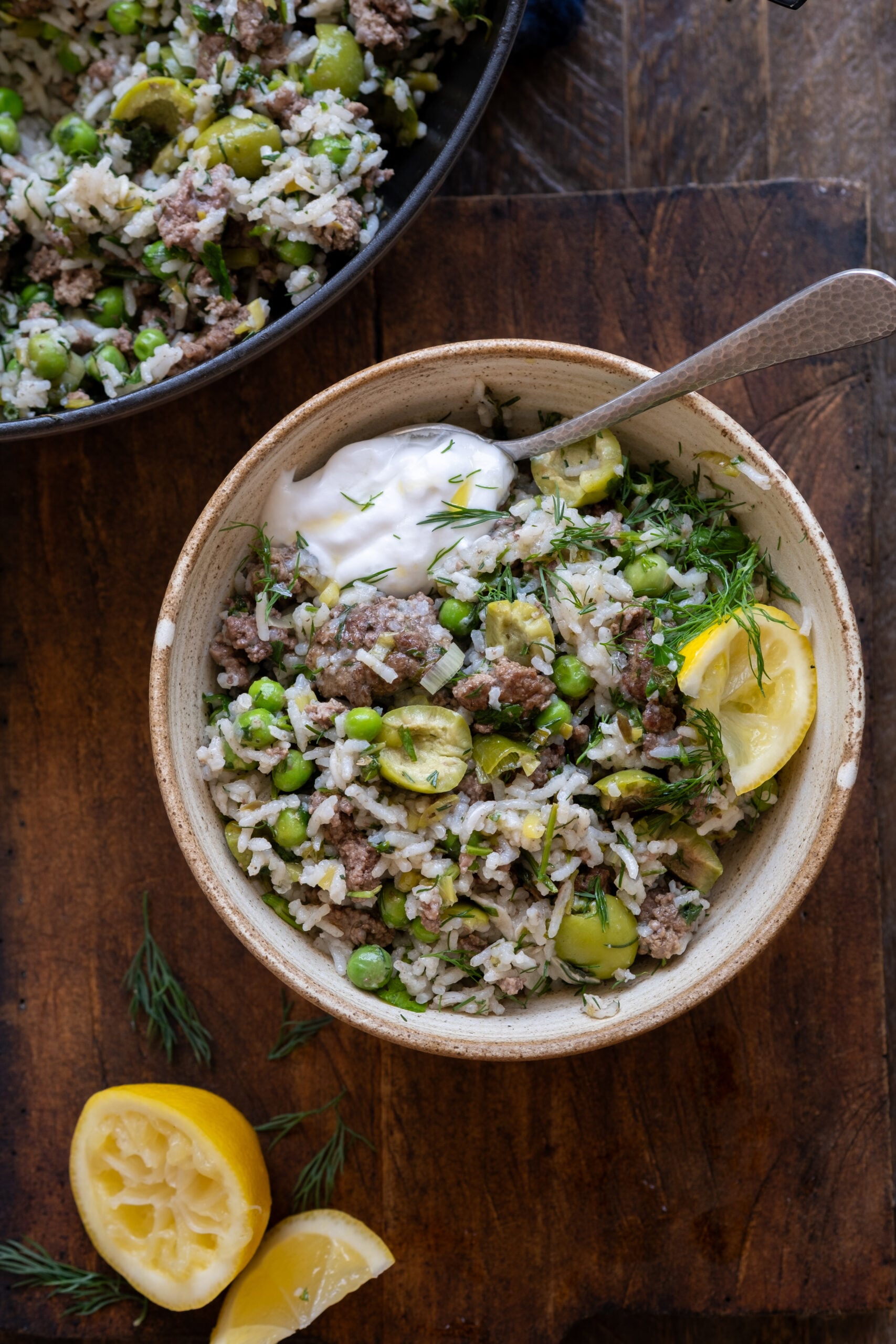 Herby Beef and Rice Skillet