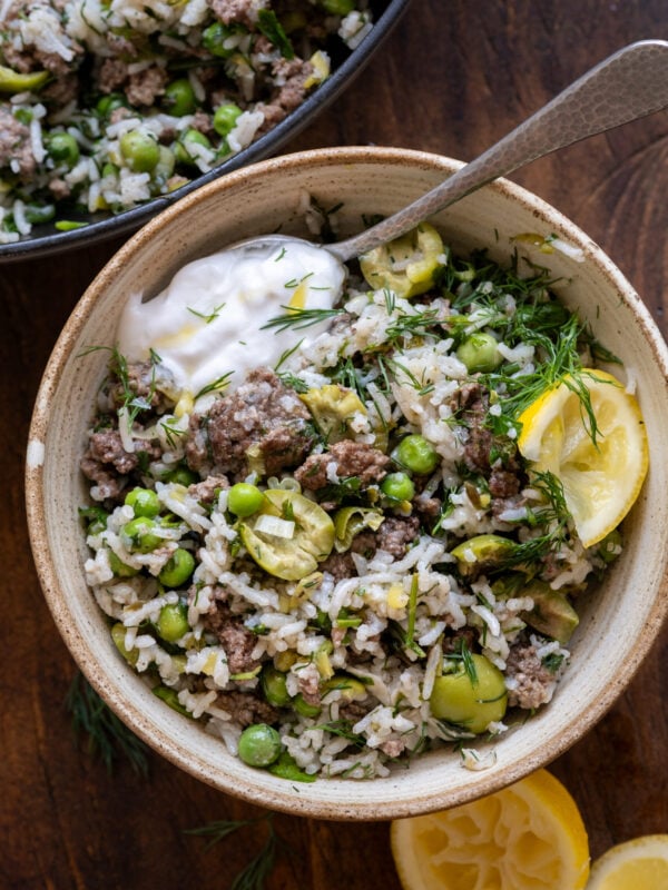 Herby Beef and Rice Skillet