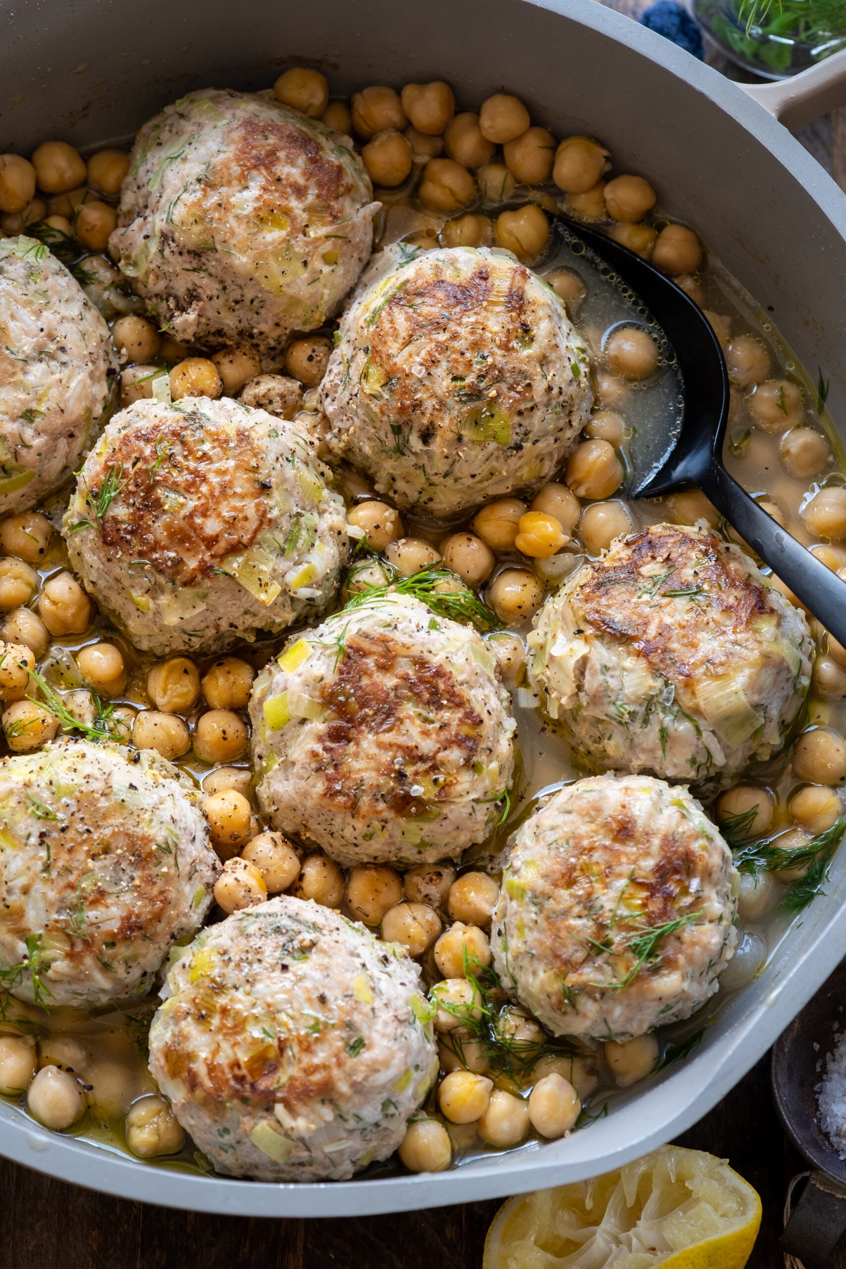 Leek & Rice Turkey Meatballs