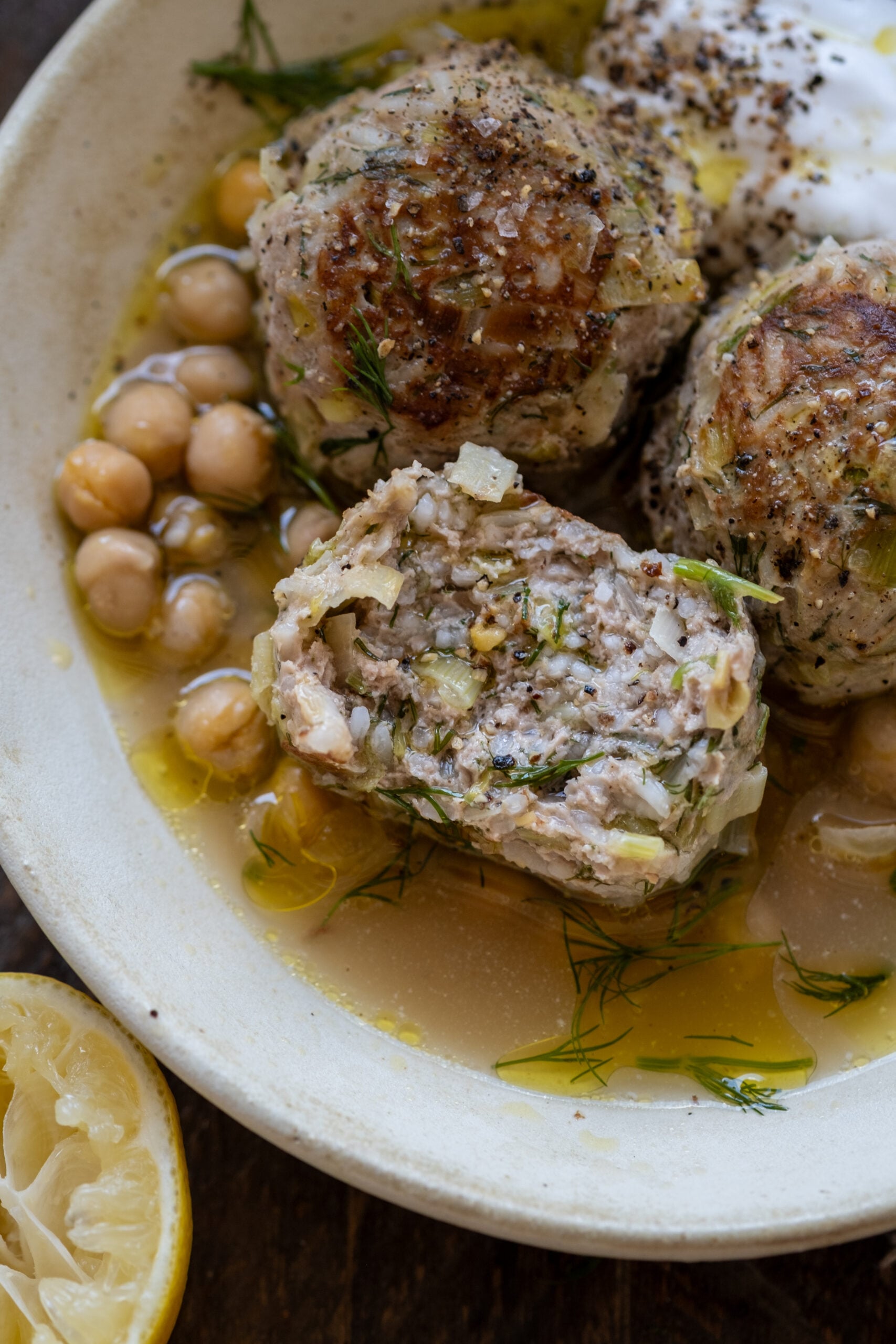 Leek & Rice Turkey Meatballs