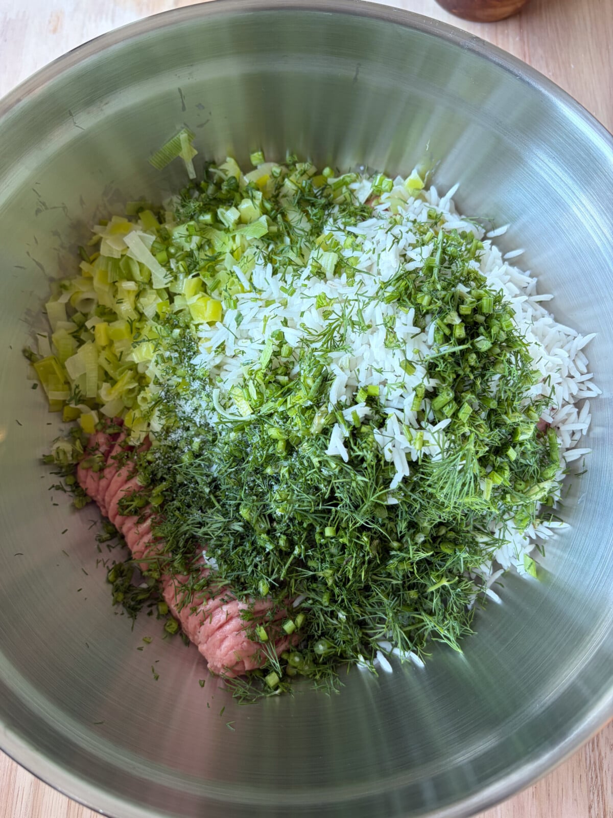 How to make Leek & Rice Turkey Meatballs (step 2)