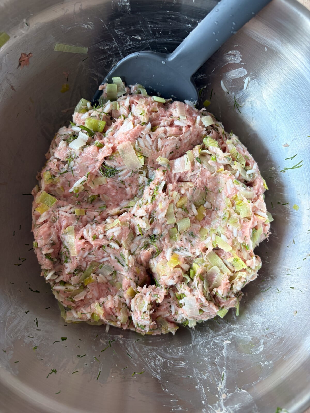 How to make Leek & Rice Turkey Meatballs (step 3)