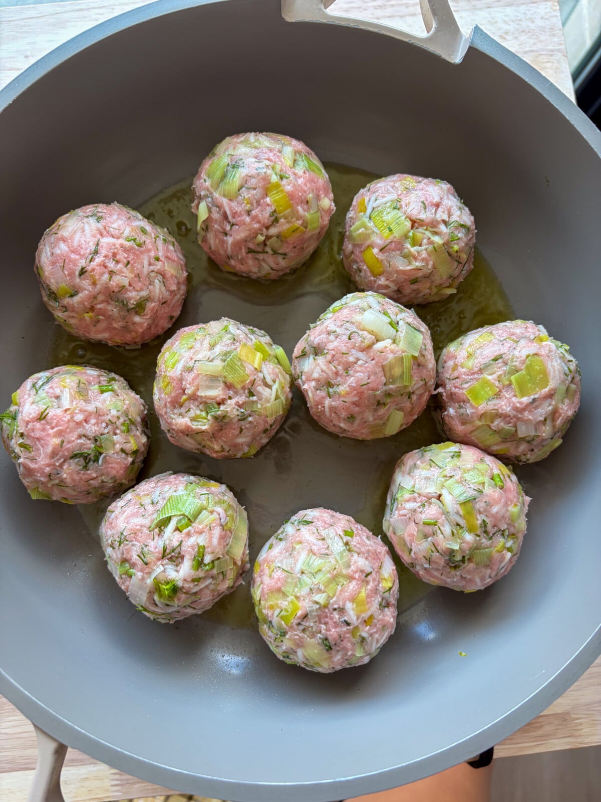 How to make Leek & Rice Turkey Meatballs (step 4)