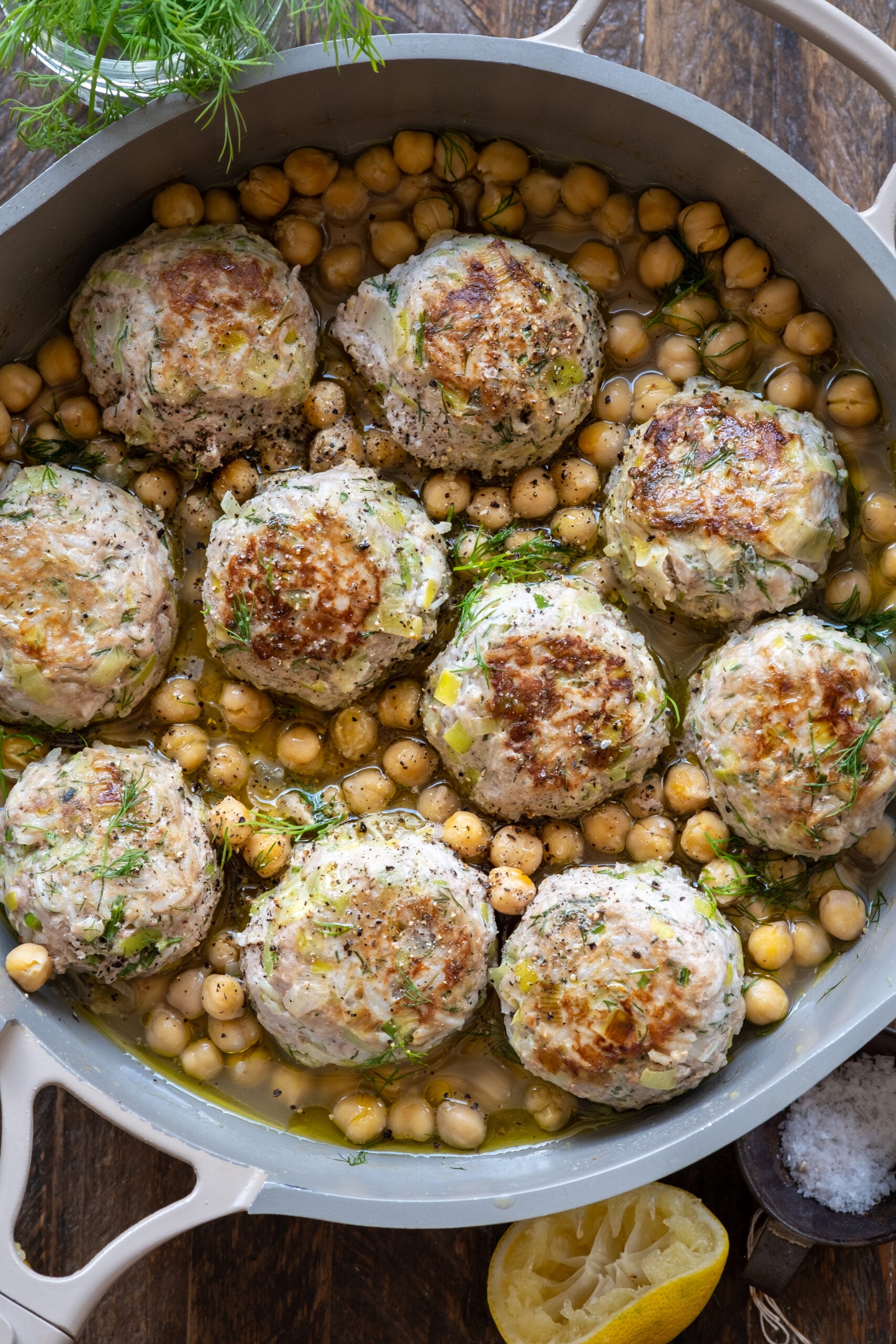Leek & Rice Turkey Meatballs